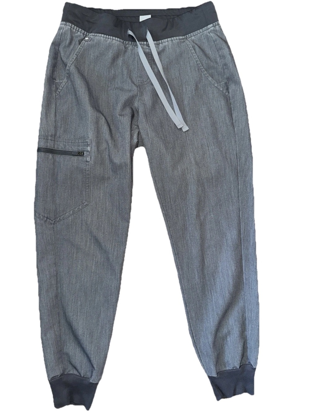 FIGS Zamora Women Light Gray Jogger Scrub Pants Size XS Joggers Pants Scrubs